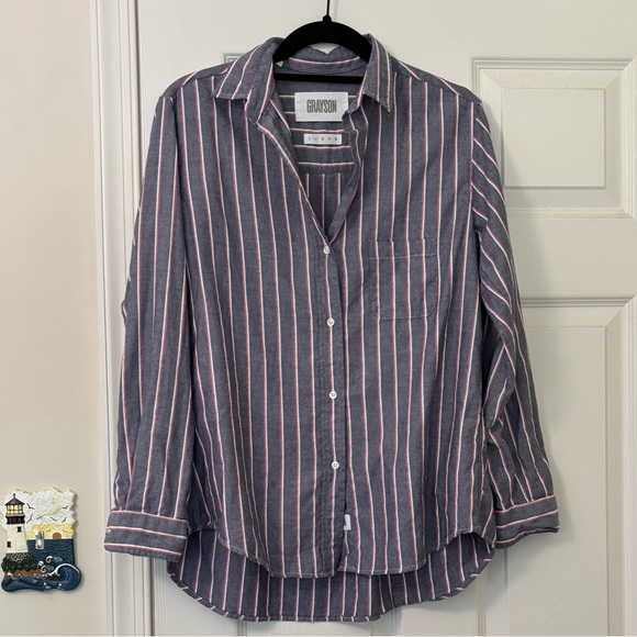 Grayson Tops - Grayson The Hero 100% Cotton Striped Button Up
